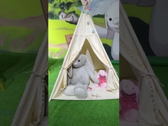 Blauw Plush Rabbit Gevuld Speelgoed Fluffy Baby Comforter Speelgoed Pop Begeleiding Slaap Cartoon